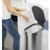 Simplehuman úzký pedálový odpadkový koš, 45 L, kartáčovaná nerez ocel, CW2044