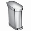 Simplehuman CW2044 odpadkový koš Slim 45 L, kartáčovaná nerez ocel