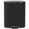 Pedálový odpadkový koš BO, 2x30 L, černý, Brabantia 211508