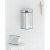 Designový odpadkový koš na stěnu, objem 3L, lesklá ocel, Brabantia 115547
