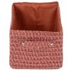 Praktický úložný košík tkaný LILOU 23 x 15 x 12 cm