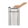 Dotykový odpadkový koš Simplehuman – 40 l, úzký, matná ocel, FPP