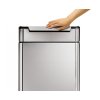 Dotykový odpadkový koš na tříděný odpad, Simplehuman – 24/24 l, hranatý, matná ocel, FPP