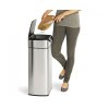 Koš na odpadky bezdotykový Simplehuman – 30 l, hranatý, matná ocel, FPP