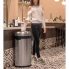 Odpadkový koš pro komerční využití, objem 60 L, otevřený, půlkulatý, Simplehuman CW1468