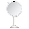 Simplehuman kosmetické zrcátko z bílé nerezi, dobíjecí, ST3038