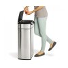 Koš na odpadky dotykový Simplehuman – 40 l, hranatý, matná ocel, FPP, CW2004