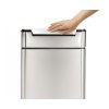 Dotykový odpadkový koš Simplehuman – 40 l, hranatý, matná ocel, FPP, detail