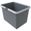 Plastový koš s rukojeťmi o objemu 12 L, šedý, Elletipi PTM SG22 C97 M