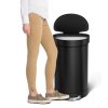 Černý moderní odpadkový koš Simplehuman , 45L, tiché zavírání