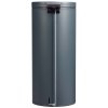 Antracitový pedálový odpadkový koš, objem 30 L, Rossignol Elora 90216