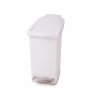 Pedálový odpadkový koš Simplehuman – 10 l, úzký, bílý plast, CW1332