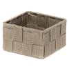 Úložný organizér do zásuvky Compactor Tex košík S,12 x 12 x 7 cm, Taupe