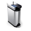 Odpadkový koš Simplehuman CW2017 pedálový otevírání do stran, úzký, nerez ocel