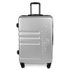 Zavazadlo XL Compactor 53,5 x 31 x 80 cm, stříbrné, 4 otočná dvojkolečka