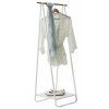 Compactor Nora kovový stojan - štendr na šaty s poličkou na boty bílý