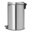 pedálový odpadkový koš brabantia matná ocel 20 litrů 114021