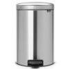 Brabantia pedálový odpadkový koš newIcon, 20l, matná ocel 114021
