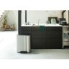 Designový odpadkový koš na tříděný odpad, pedálový, matná ocel, Brabantia Bo 211324