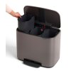 Odpadkový koš na tříděný odpad o objemu 3x11L, Brabantia Bo 121067