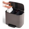 Pedálový odpadkový koš na tříděný odpad o objemu 3x11L, Brabantia Bo 121067