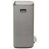 Pedálový koš na odpadky o objemu 60 L, minerální šedá, Brabantia 211348