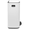 Pedálový koš na odpadky o objemu 2x30 L, bílý, Brabantia 211447