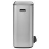 Pedálový koš na odpadky o objemu 2x30 L, matná nerez ocel, Brabantia 211461