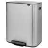 BO pedálový odpadkový koš, matná nerez ocel, objem 2x30 L, Brabantia 211461