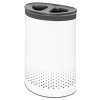 Koš na prádlo Brabantia Selector 55l - bílý 304903, s víkem na třídění prádla