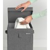 Černý textilní koš na prádlo o objemu 35L, Brabantia 120442