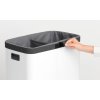 Koš na prádlo o objemu 2x45L, bílý, Brabantia 200540