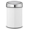 Koš Touch Bin Brabantia 3l, bílý 364488 (1)