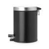 Pedálový koš Brabantia - 5 l, matná černá/víko kovové 333361 (4)