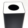 Odpadkový koš na třídění odpadu Caimi Brevetti, 100 litrů, černý s bílým rámečkem, 002
