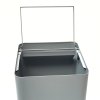 Koš na odpadky o objemu 100 litrů, šedý s černým 005