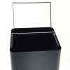 Odpadkový koš černý s bílým víkem, 100 litrů objem, 007
