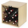 Stojan na 12 lahví vína, dub, rozměry 36x30x36,5 cm, Compactor CUBE X RAN8953