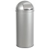 Odpadkový koš s houpacím víkem, šedý, objem 45 litrů, Rossignol 59793