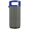 Modrý venkovní odpadkový koš o objemu 60 litrů, Rossignol Zeno Etik