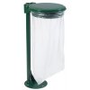 Venkovní odpadkový koš s víkem, zelený, objem 110 litrů, Rossignol Collecmur Extreme