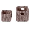 Pletené hnědé košíky, 2 ks, Compactor RAN7420