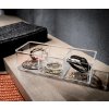 Organizér na šperky a kosmetiku Compactor – 3 přihrádky, čirý plast_