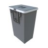Vestavný odpadkový koš na dvířka, objem 24 L, Elletipi EASY PBD SA SG44 C97 M