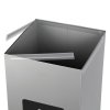 Koš na tříděný odpad Eko Square Nord 90 l šedá ocel držák pytlů