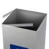 Koš na tříděný odpad Eko Square Nord 90 l šedá ocel držák pytlů