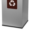 Koš na tříděný odpad Eko Square Nord 90 l ocel protiskluzová základna