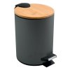 Černý odpadkový koš Spirella Adonis o objemu 3 L