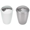 Bílý a stříbrný odpadkový koš ATLANTA 5 l