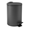 Spirella pedálový odpadkový koš ADELAR, matná šedá ocel, 3 L